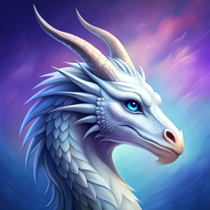 white dragon icon for videogame