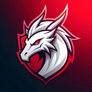 white dragon icon for videogame