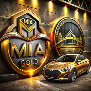 MIA GOLD araç ve emlak satan bir şirket satış reklamı