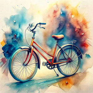 Craft a mesmerizing vector illustration portraying bike. Aim for high quality, utilizing 4k resolution, and adopt a cartoon-style approach. The design should pop on a white background, delivering a unique and captivating vector T-shirt illustration. transparent