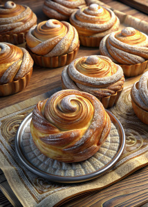pastries, realistic, high resolution, pastry shops, old newspaper background