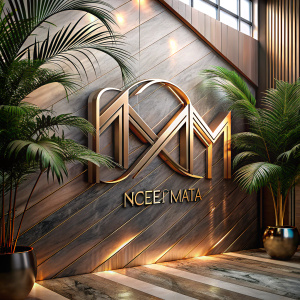 El diseño del logo de interiorismo con tu nombre, Noemí Mata, utiliza una tipografía elegante y sofisticada para transmitir lujo y elegancia. Las letras están dispuestas de forma dinámica, creando un sentido de movimiento que refleja energía y vitalidad. Las líneas son fluidas y suaves, agregando un toque de modernidad al diseño. En conjunto, estos elementos crean una imagen que sugiere un ambiente lujoso y lleno de vid