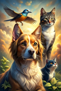 Pets: dog,cat,bird