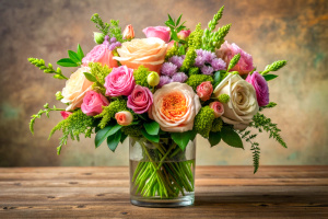 beautiful bouquet in a vase