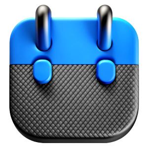 front view calendar icon inspire from Porsche Design Guidelines, Carbon Fiber 