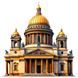 
Saint Isaac's Cathedral without background