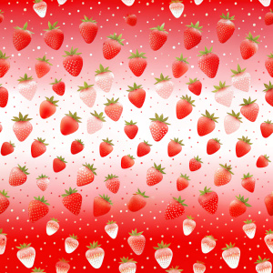fondo degradado rojo blanco con poca opacidad el rojo y desvanecimiendo con fresas dispersas como patron 
