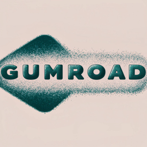 The Gumroad logo, featuring bold, modern design elements.