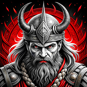 viking walhalla perfect realistic art, high-definition, high-definition grey and black, white background 