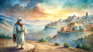 In the Bible, in ancient times, Elijah the Tishbite walked to the city of Zarephath