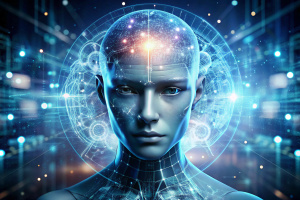 crear una imagen de una inteligenica artificial 