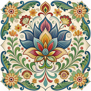 cartoon genera imagen con separacion de colores vector png sin fondo para corte de plotter de flores de colores. con bordes gruesos
