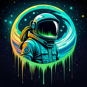 aesthetic aleman astronaut galaxy space honey moon aurora boreal