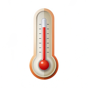 thermometer. White background













