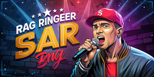 Bar rap singer promotion flyer.