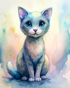 A cute [ cat ] clipart, organic forms, in the style of Jon Klassen, desaturated light and airy pastel color palette, nursery art, white background