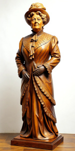 A statue of Lady Bracknell played by Brian Bedford