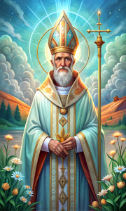 Tarot card, The High Priest is a man, wise, the pope