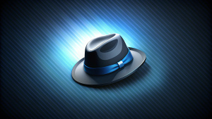 fedora linux on dark background wallpaper