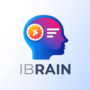 Assistant
For the logo of the educational platform focused on Front-End development named IBRAIN, we can create an image that combines the concepts of technology and brain activity. For instance, the logo could feature a stylized silhouette of a head, inside of which are symbols representing HTML, CSS, and JavaScript to emphasize the technical aspect of Front-End education. Additionally, elements reminiscent of brain activity, such as synapses or glowing lines, can be incorporated to symbolize l