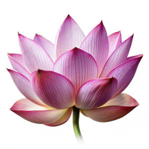  lotus petal on white background