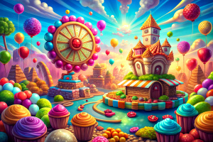 candy land gamble style wallpaper background