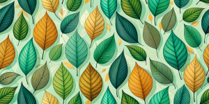 seamless pattern with leaves	