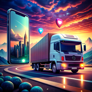 instagram post image, truck logistic