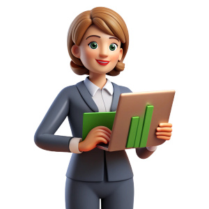 data analysist women manager of farm company is doing an excel data