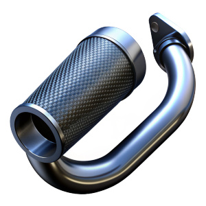 moto carbon fiber exhaust pipe