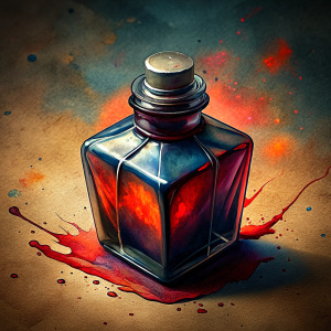 ink in the bottle