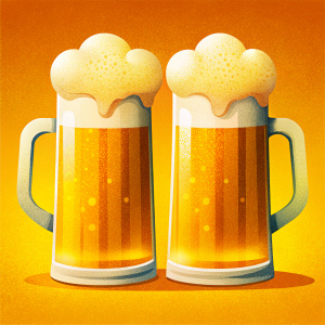 2 beer mugs beer texture