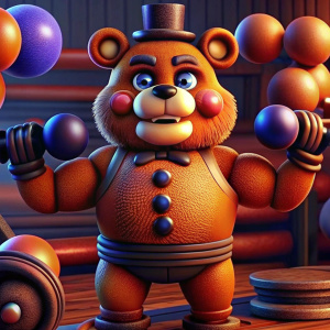 Freddy Fazebear lifts balls