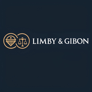 Dark and sleek logo for Limby & Gibbon. Modern font and minimalist design.