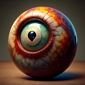 ultra realistic eye shaped billiard ball number777