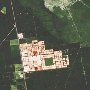 A detailed satellite map of Atizapán de Zaragoza, Mexico, showcasing urban development and residential areas.