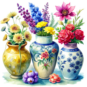 a WATERCOLOR IMAGE ,Yellow Porcelain Luxury Chinese Vintage Vasehand paint floral Vase THERE ARE IN THE VASE : watercolor red WILD FLOWERS ,GREEN WEEDS ,burgundy PEONIE ,NAVY BLUE Bougainvillea, PURPLE dandelion ,WHITE geranium,yellow Narcissus, ochre crocusES ,navy blue daffodil ,cream roses ,amaranth Damarion s, red tulips , freesia ,sienna orange lavender Common Crape Myrtle ,Watsonia ,tritoma.carmine Chandramallika, burgundy VIOLETS ,SEPHIA SISYMBRIUM,CREAM CHAMOMILE , teracotta bluebell flo