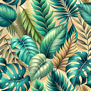 
Tropical leaves  design ,solıd backgraund .laying repead.

