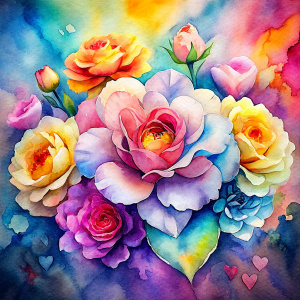 flowers, flower, colorful, love, color, valentine day. heart