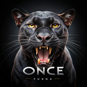Crea un logo de un puma negro epico abriendo la boca y dentro de la boca tenga el nombre Once ||
