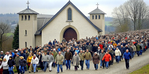 people flee from Catholic Church in germany