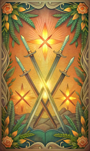 FOUR OF SWORDS, SPANISH DECK