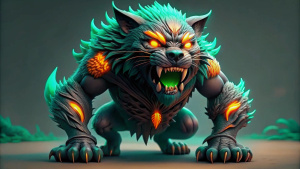 Destructor de Enemigos: Una criatura feroz y poderosa, imbuida con la fuerza de la destrucción. Con garras afiladas y ojos ardientes, acecha en las sombras del bosque, listo para enfrentarse a cualquier enemigo que se cruce en su camino y reducirlo a cenizas con un simple golpe.
