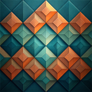 Create a floor tiles design for print: Color Block Harmony, Generate a series of floor tiles with harmonious color blocks, white color  



