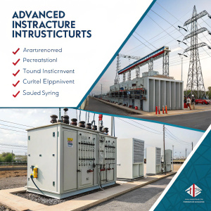 High-quality image showcasing Shree Abirami Engineering Works' electrical infrastructure projects. Featured in company brochure.