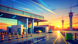 checkpoint at the airport