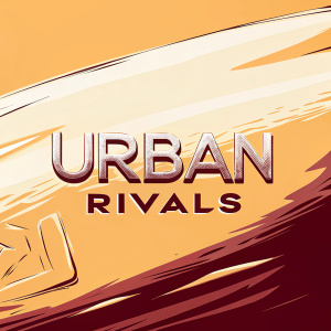 The logo for Urban Rivals, a mix of sleek and aggressive design elements. 'Urban' in metallic grey, 'Rivals' in bold red, set against a dynamic background.