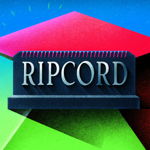 The Ripcord logo features a sleek, modern design. The company name 'Ripcord' is displayed in a bold, sans-serif font. Dark blue geometric pattern serves as the background, creating a professional and polished look.