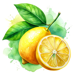 watercolor Lemon