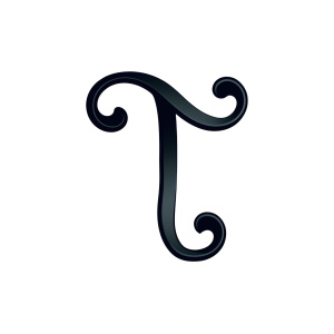 lowercase letter "T" white background  , 